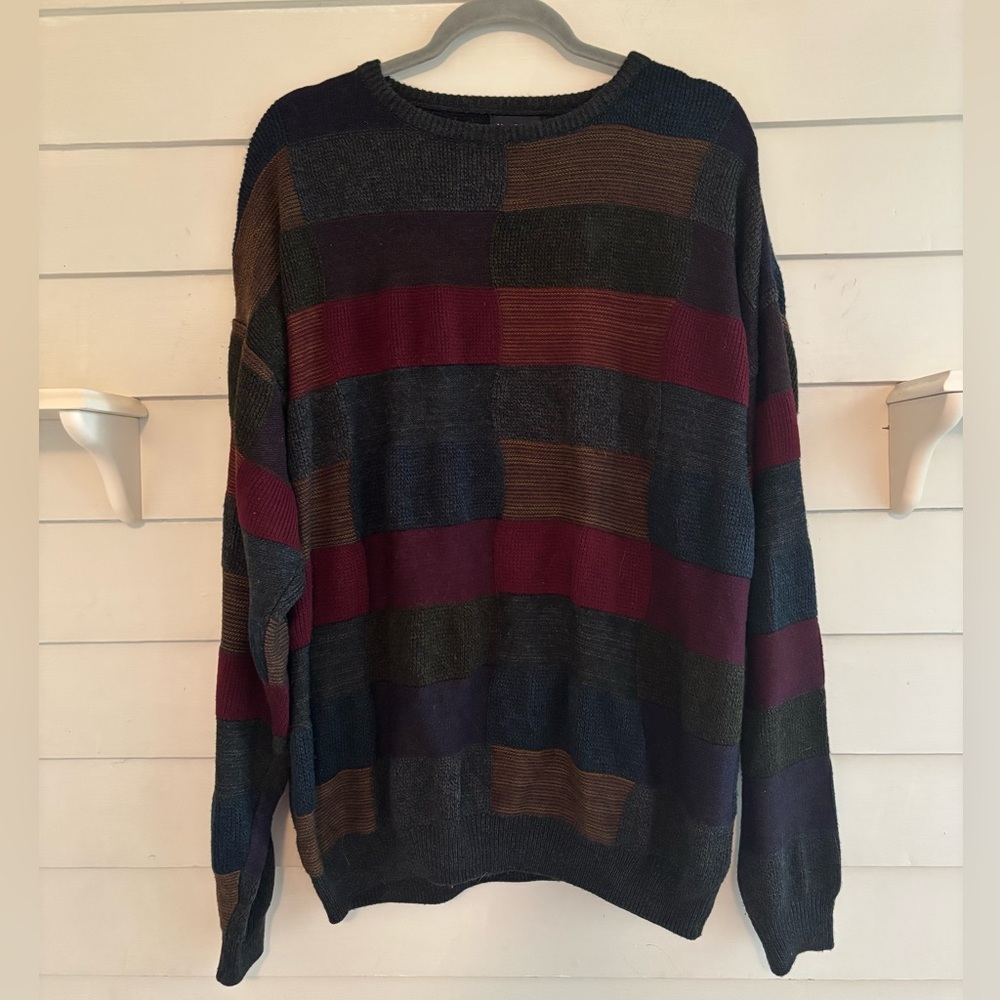 Vintage Marc Edward’s Multicolor Geometric Men's Sweater Size XL
